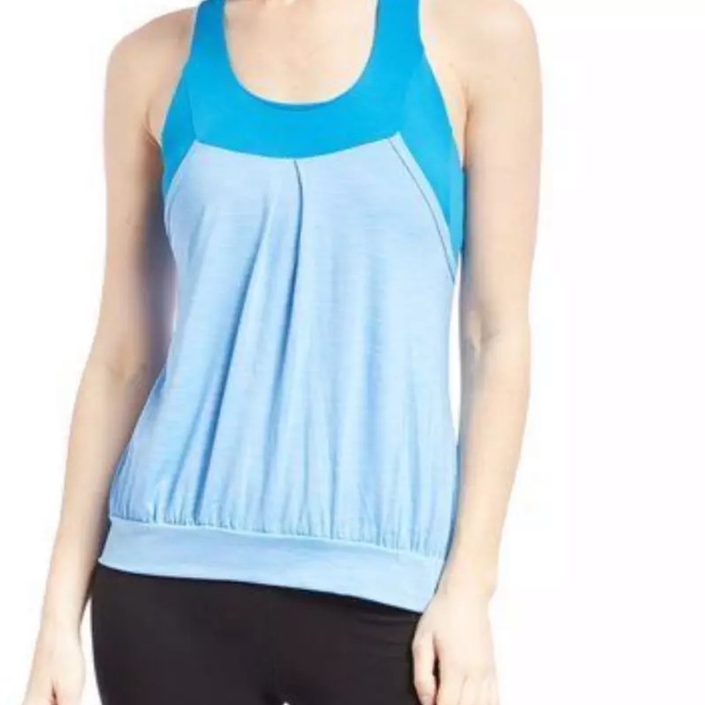 Moxie Sz S Cycle Tank Layered Azure Blue